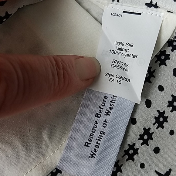 Madewell Wrap Black White Striped Silk Skirt Small - Picture 4 of 9